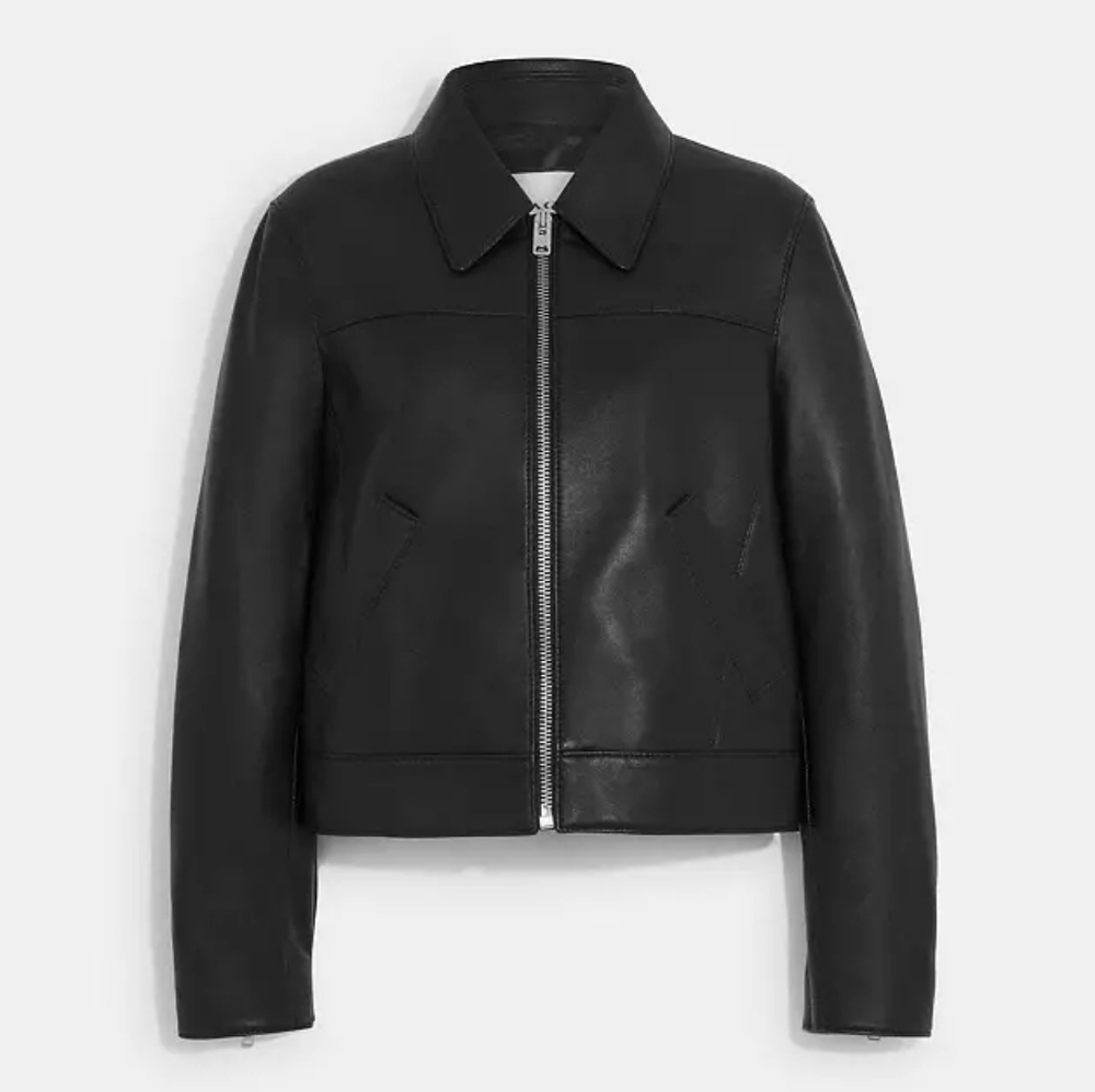 Coach Lambskin Leather Jacket XS